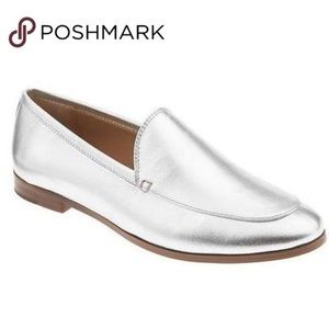 Banana Republic Silver Metallic Demi Loafers